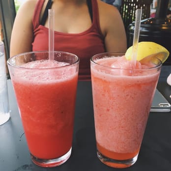 Crazy Burger - L- Watermelon juice R- Strawberry frozen lemonade - Juice Bars & Smoothies Near Me - Narragansett, Rhode Island Crazy Burger - L- Watermelon juice R- Strawberry frozen lemonade - Juice Bars & Smoothies Near Me - Narragansett, Rhode Island