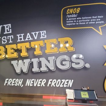 Wing Snob - a sign that says we just have better wings fresh, never frozen - Chicken Wings Near Me - Oak Park, Michigan Wing Snob - a sign that says we just have better wings fresh, never frozen - Chicken Wings Near Me - Oak Park, Michigan