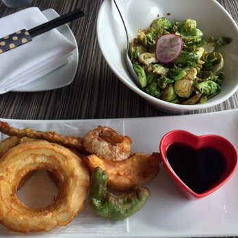 Rice - Brussel sprouts and vegetable tempura - Japanese Near Me - Manhattan Beach, California Rice - Brussel sprouts and vegetable tempura - Japanese Near Me - Manhattan Beach, California