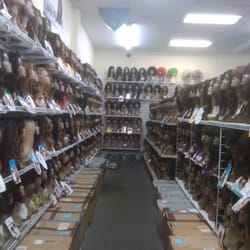 Star Beauty Supply - This is just some of the wigs that they have. I've never seen so much hair in my life!