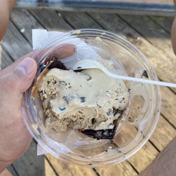 Supposed to be coconut ice cream and Java chunk... but I'm thankful they let me have anything at all for $10. Supposed to be coconut ice cream and Java chunk... but I'm thankful they let me have anything at all for $10.