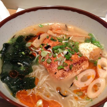 Wagamama - Salmon ramen. With lashings of chilli oil. - Japanese Near Me - Glasgow, GLG Wagamama - Salmon ramen. With lashings of chilli oil. - Japanese Near Me - Glasgow, GLG
