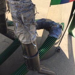 Circle A Food Mart - Duct tape repair job on the vacuum hose. Touch it and your hand gets sticky.
