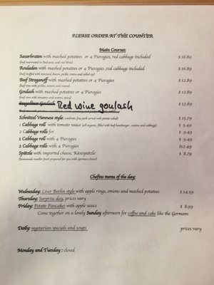 Menu photo 6 Gabys German Eatery Lakewood, CO