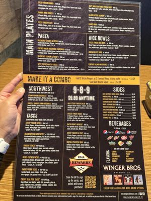 Menu photo 1 WINGERS Restaurant Riverton, UT