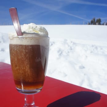 Alpine Inn Kessiboden - the coffee drink with alcohol and cream (Arsch bagga kafi) - Swiss Food Near Me - Goldau, SZ