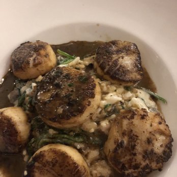 B2 Bistro + Bar - Porcini Dusted Scallops Plate - Mediterranean Near Me - North Brunswick, New Jersey