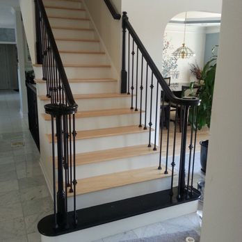 JM Floors - Stairs With Cream Hardwood Flooring - Flooring Near Me - Lawrenceville, Georgia JM Floors - Stairs With Cream Hardwood Flooring - Flooring Near Me - Lawrenceville, Georgia
