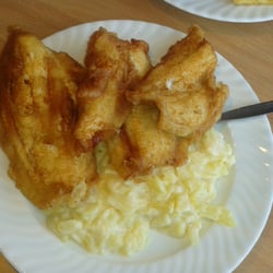 Fischbratküche Höpker - Schollenfilet mit Mayo-Kartoffelsalat . Ich liebe es !!!