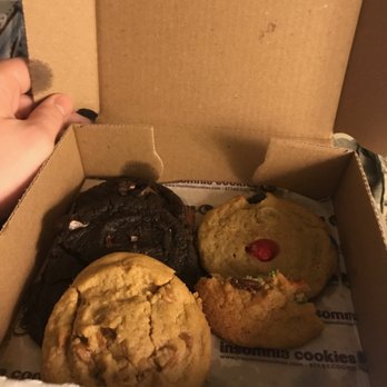 Insomnia Cookies - Sent these to my son's off campus apartment near UCF. Obviously, he's already begun enjoying his cookies! - Desserts Near Me - Orlando, Florida