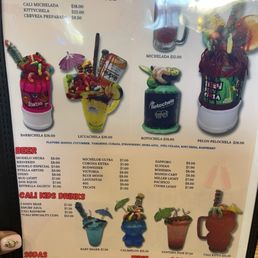 Creative drink  menu