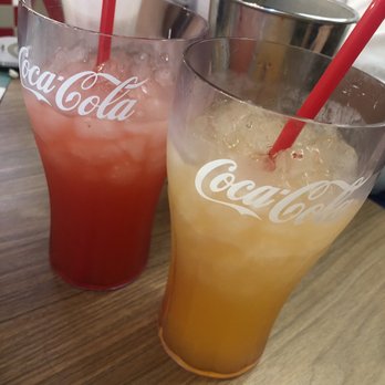 Mia's Table - Strawberry lemonade and orange passion fruit (A MUST) - American Near Me - Webster, Texas Mia's Table - Strawberry lemonade and orange passion fruit (A MUST) - American Near Me - Webster, Texas