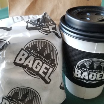 Providence Bagel - Drum roll please. . . anticipating yumminess inside - Coffee & Tea Near Me - Providence, Rhode Island