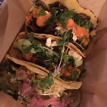 Chaia - Top to bottom: mushroom, sweet potato hash, creamy kale + potato - Vegetarian Near Me - Washington, DC, District of Columbia