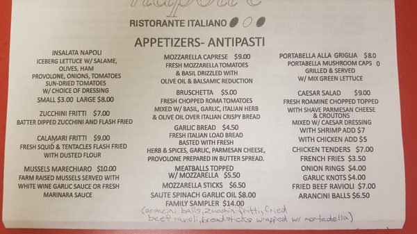Menu photo 8 Napoli é Carrollton, VA Menu photo 8 Napoli é Carrollton, VA