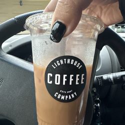 Lighthouse Espresso - Vanilla pumpkin latte extra shot