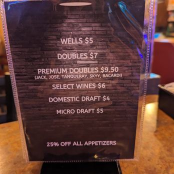 Charlie's Restaurant - Happy Hour menu. - American Near Me - Puyallup, Washington Charlie's Restaurant - Happy Hour menu. - American Near Me - Puyallup, Washington