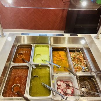 Quesa Tacos - Love this salsa bar - Mexican Near Me - Carmel, Indiana