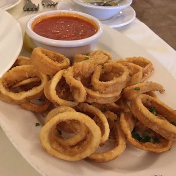 Amici Restaurant - Golden fried calamari with a nice marinara sauce - Italian Near Me - Cherry Hill, New Jersey