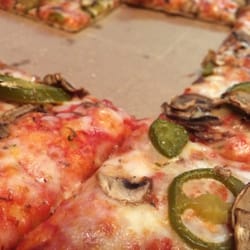 Fox's Pizza Den - Already disappearing before I could take pictures. 1/2 jalapeño & mushroom