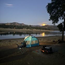 Acorn Campground - Beautiful sunset/ view of the lake and moon
