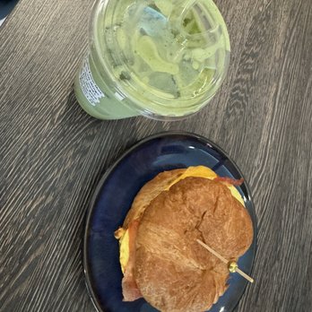 Cafe Mary - Delicious! Iced matcha and bacon, egg, cheese croissant - Desserts Near Me - Orlando, Florida Cafe Mary - Delicious! Iced matcha and bacon, egg, cheese croissant - Desserts Near Me - Orlando, Florida
