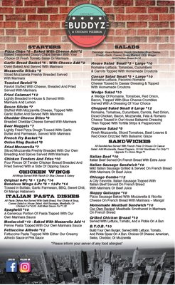 Menu photo 5 Buddyz Pizza Mchenry, IL
