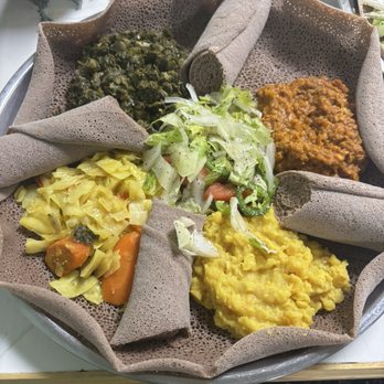 Addis Ababa - Vegetarian Combo - Ethiopian Near Me - Louisville, Kentucky