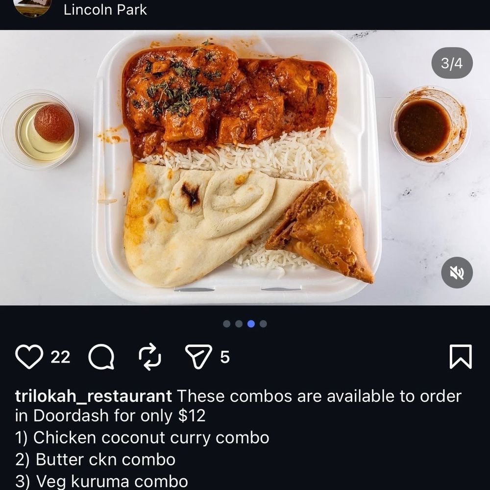 Trilokah - Instagram advertisement - Indian Near Me - Chicago, Illinois Trilokah - Instagram advertisement - Indian Near Me - Chicago, Illinois