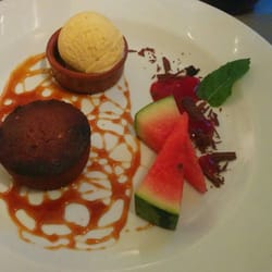 La Gamate - Mi-cuit au chocolat et son caramel à l'orange