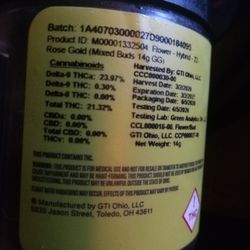 Columbia Care - SEE the THCA this is Hemp, NOT marijuana