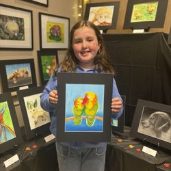 Drawn2Art - Los Gatos - Age 9, Acrylic