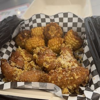 Adrienne’s Wild Wings - Garlic Parmesan and Cajun corn - Fast Food Near Me - Hayward, California