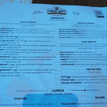 Eagle Cafe - Menu - New American Near Me - San Francisco, California Eagle Cafe - Menu - New American Near Me - San Francisco, California
