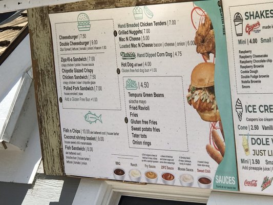 Menu photo 5 Zipz Garden City, UT