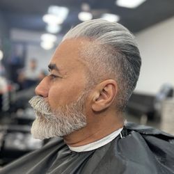 Mehak Beauty Salon - Client's haircut, hair styling, and beard shaping