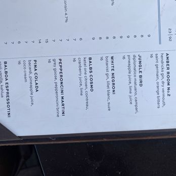 Balboa Cafe - Menu - Bars Near Me - San Francisco, California Balboa Cafe - Menu - Bars Near Me - San Francisco, California