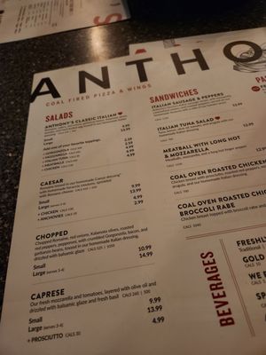 Menu photo 3 Anthony's Coal Fired Pizza & Wings Horsham, PA Menu photo 3 Anthony's Coal Fired Pizza & Wings Horsham, PA