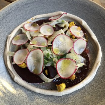Arden - Beets with curry cashews and cashew butter - New American Near Me - Portland, Oregon Arden - Beets with curry cashews and cashew butter - New American Near Me - Portland, Oregon