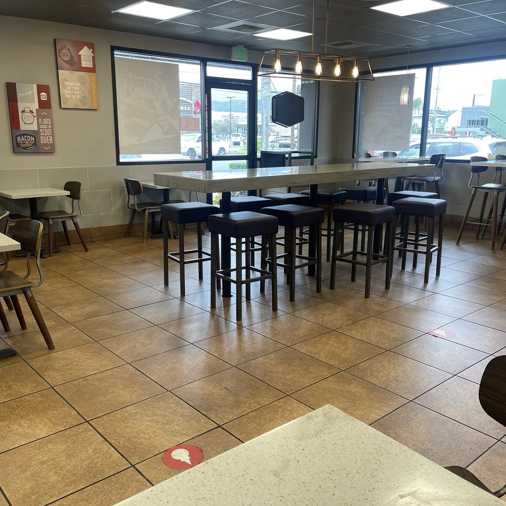 Jack in the Box - inside the restaurant - Burgers Near Me - Kailua, Hawaii