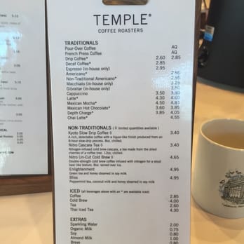 Temple Coffee - Coffee menu - Coffee & Tea Near Me - Sacramento, California Temple Coffee - Coffee menu - Coffee & Tea Near Me - Sacramento, California