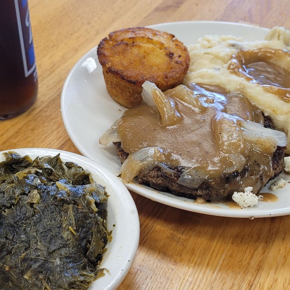 Johnny's Restaurant - Turnip greens, cornbread, mash potatoes & hamburger steak - Diners Near Me - Homewood, Alabama Johnny's Restaurant - Turnip greens, cornbread, mash potatoes & hamburger steak - Diners Near Me - Homewood, Alabama