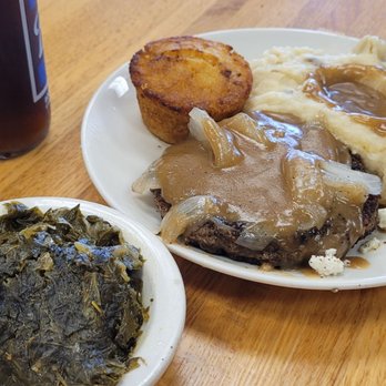 Johnny's Restaurant - Turnip greens, cornbread, mash potatoes & hamburger steak - Diners Near Me - Homewood, Alabama Johnny's Restaurant - Turnip greens, cornbread, mash potatoes & hamburger steak - Diners Near Me - Homewood, Alabama