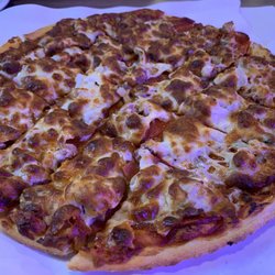 Frankie's Pizza - House special - Pepperoni, sausage & mushroom.