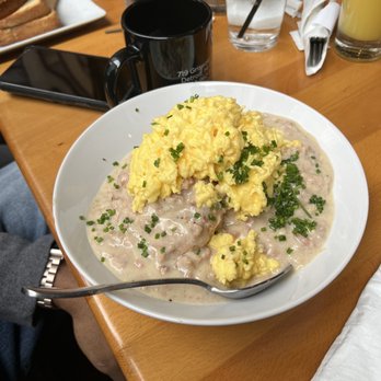 Dime Store - Biscuits and gravy with eggs - Breakfast & Brunch Near Me - Detroit, Michigan Dime Store - Biscuits and gravy with eggs - Breakfast & Brunch Near Me - Detroit, Michigan