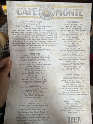 Menu photo 4 Cafe Monte Charlotte, NC