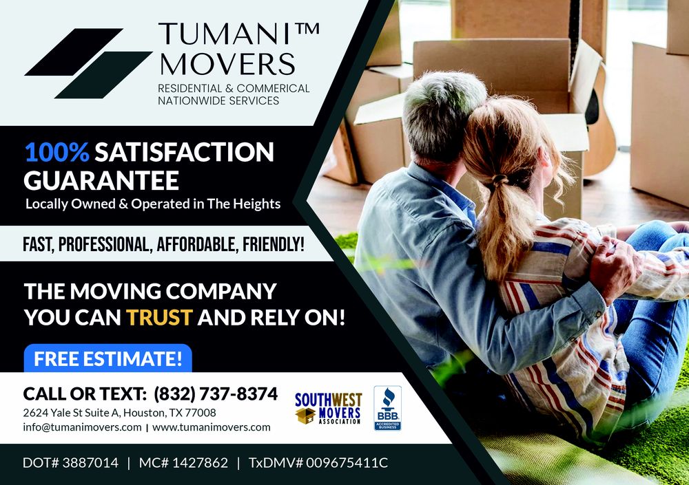 TUMANI™ MOVERS Updated September 2024 28 Photos 2624 Yale St