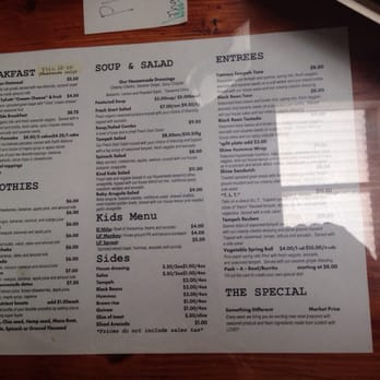 Shine Cafe - Menu - Vegan Near Me - Morro Bay, California
