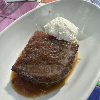Cappy's Restaurant - Sticky Toffee Pudding with a scoop of vanilla ice cream. Should probably order dessert first. - New American Near Me - San Antonio, Texas Cappy's Restaurant - Sticky Toffee Pudding with a scoop of vanilla ice cream. Should probably order dessert first. - New American Near Me - San Antonio, Texas