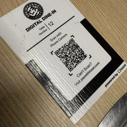 QR code, you have to pay when you place your order. QR code, you have to pay when you place your order.